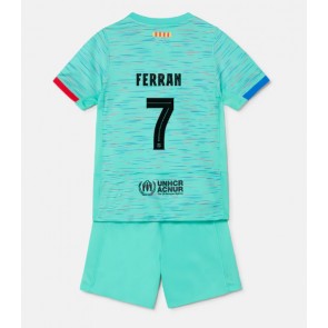 Barcelona Ferran Torres #7 Rezervni Dres za Dječji 2023-24 Kratak Rukavima (+ kratke hlače)
